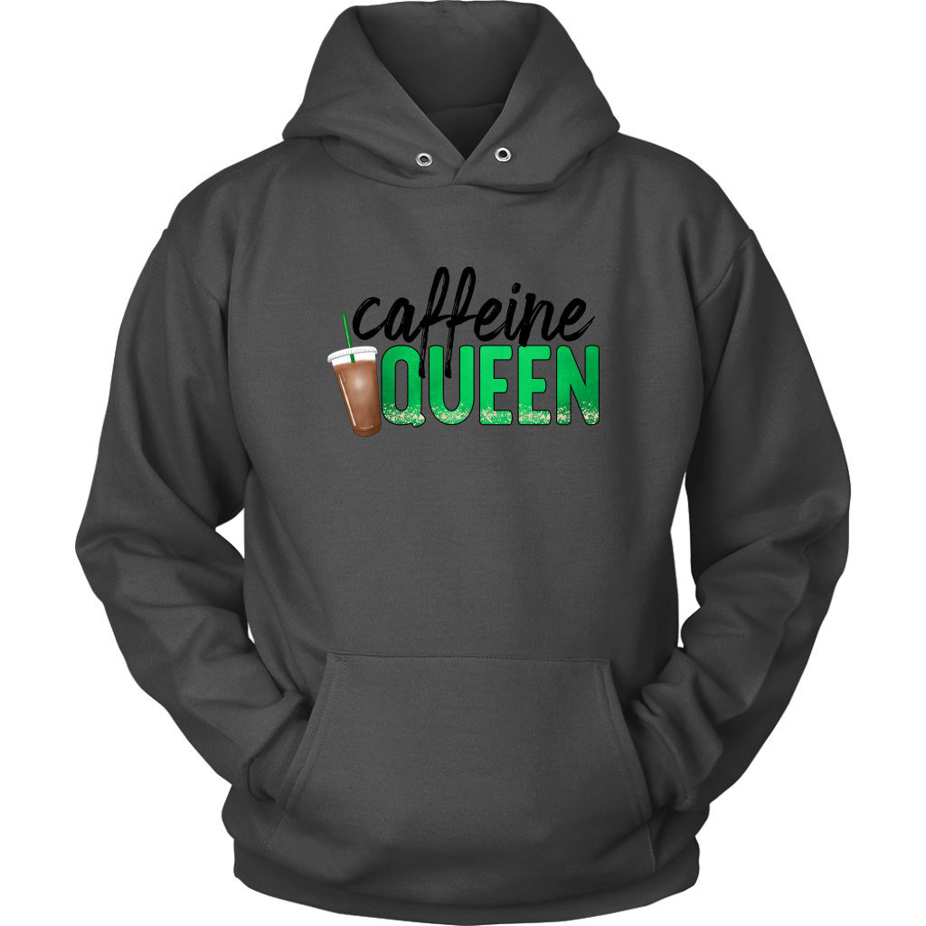 Graphic Hoodies For Women, Cute Coffee Lover Shirt Streetwear Caffeine Queen