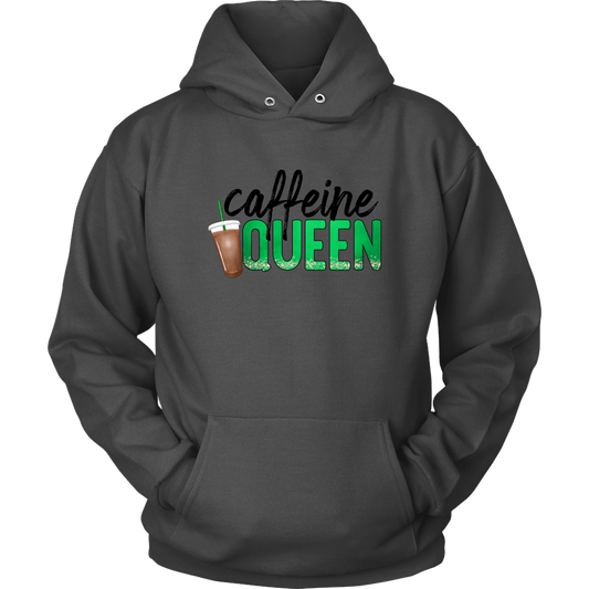 Graphic Hoodies For Women, Cute Coffee Lover Shirt Streetwear Caffeine Queen