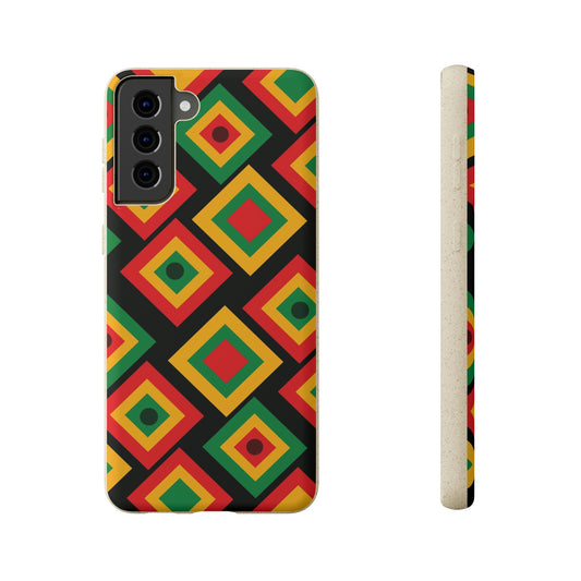 Afrocentric Eco-Friendly Biodegradable Phone Case: Protect Your Device & the Planet"