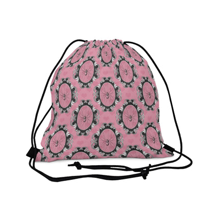 Romantic Goth Drawstring Bag Backpack Soft Canvas, School Backpack, Weekender Bag, Back to School
