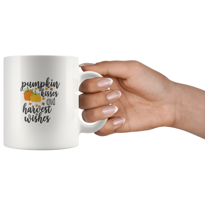 Pumpkin Kisses Coffee Mug Fall Autumn Coffee Cup Funny Coffee Mug Coffee Lovers Gift