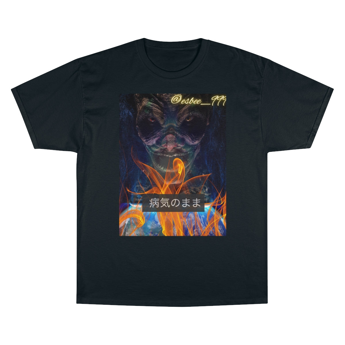 Champion Graphic Goth T-Shirt, Halloween Shirt Cool Trendy Aesthetic Unisex