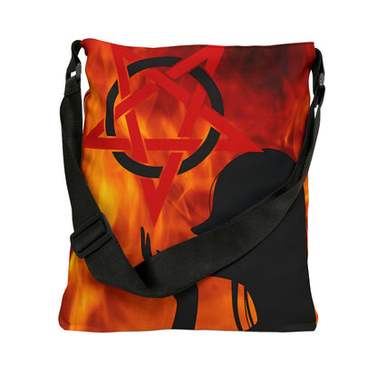 Witch Tote Bag, Shoulder Tote Bag for Women, Goth Girl Gift, Wiccan Witchy Gift, Witch Aesthetic, Canvas Weekender Bag