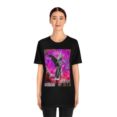 Esbee Angel Graphic Tee Streetwear Fashion for Men Women, Goth Fashion, Crewneck