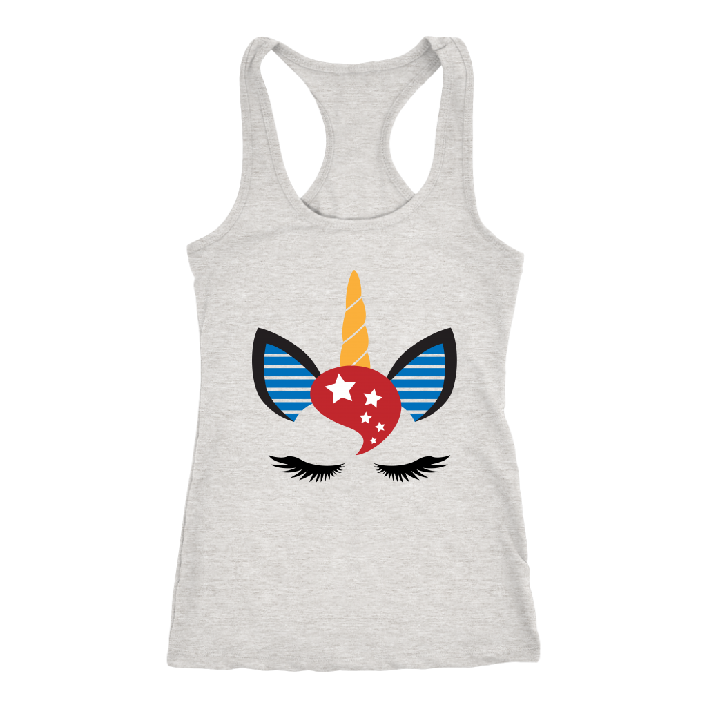 Unicorn USA Tank top Fourth of July Tee