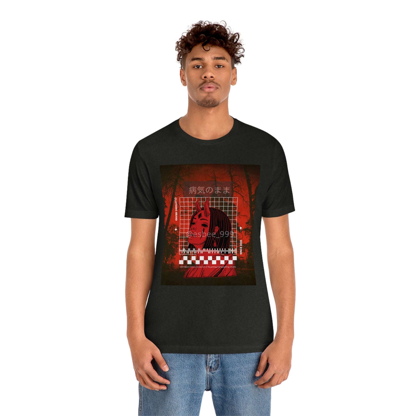 Gothic Grunge Alternative Streetwear Shirt Unisex Jersey Short Sleeve Tee, Crewneck