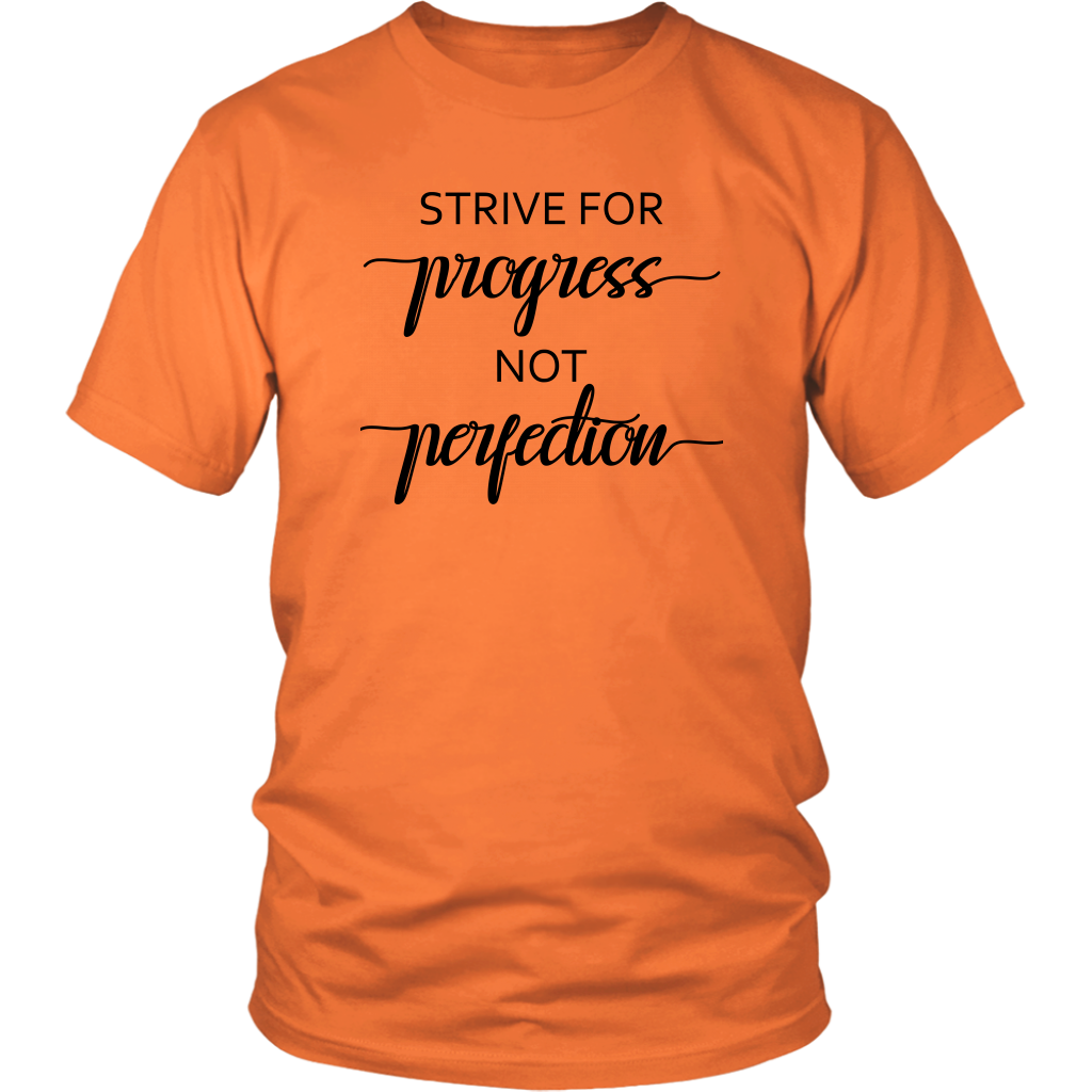 Comfortable lightweight T-shirt Strive for Progress Gift For Men Women