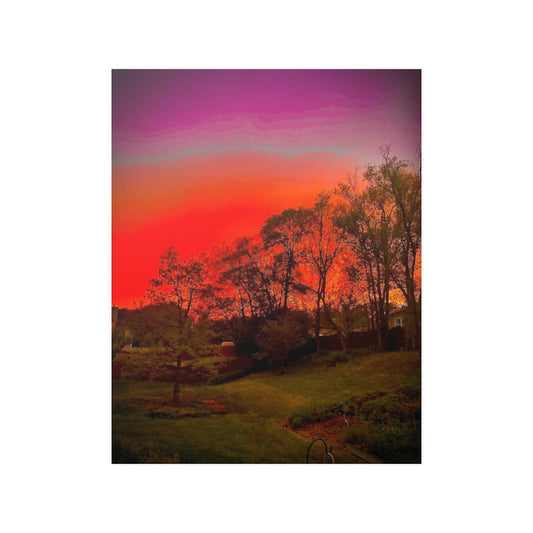 sunset wall art print poster
