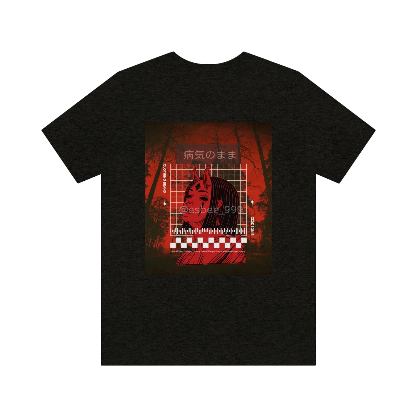 Gothic Grunge Alternative Streetwear Shirt Unisex Jersey Short Sleeve Tee, Crewneck