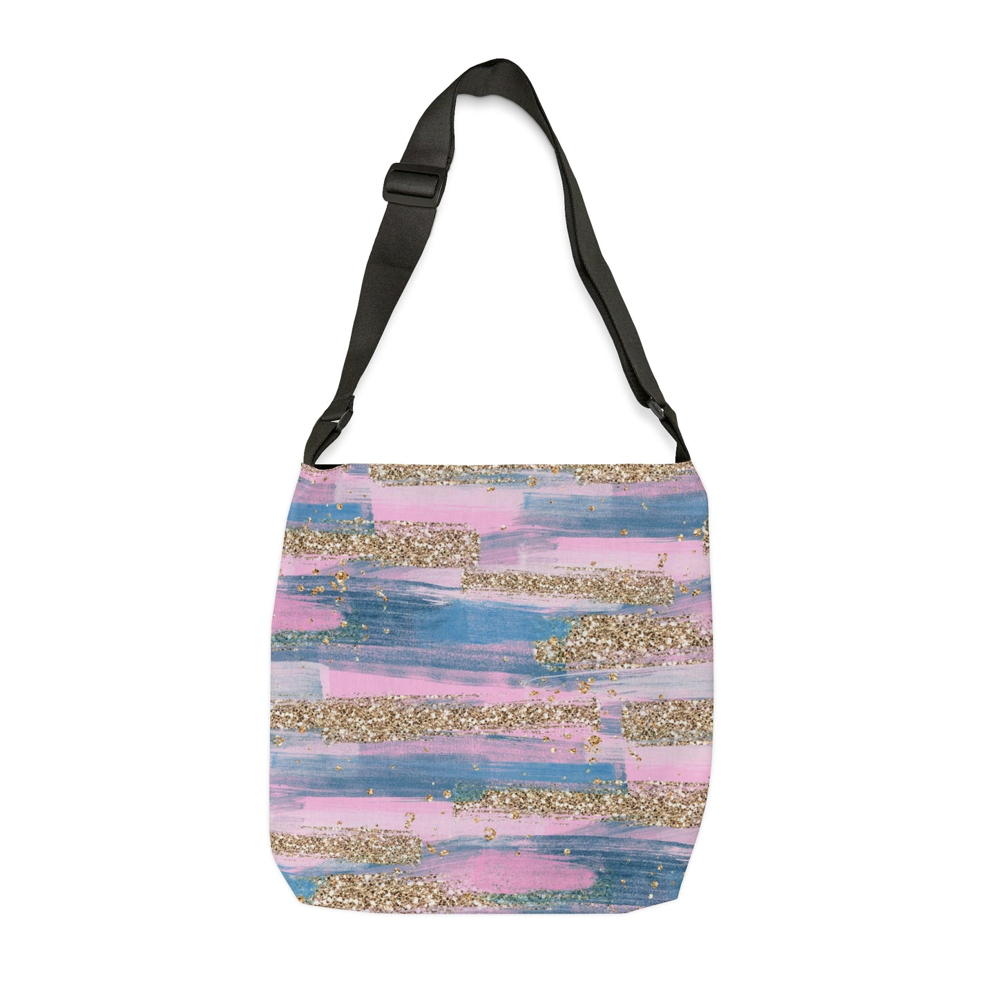 Glitter Weekender Bag for Women, Glitter Tote Bag, Adjustable Zippered Tote Bag With Pockets, Tote Bag Canvas