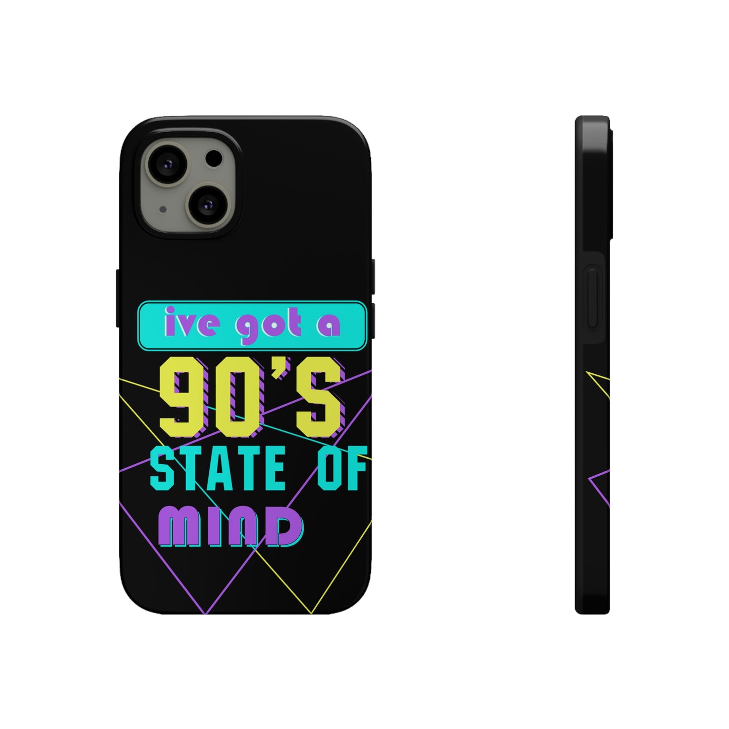 iPhone Case, 90's State of Mind Cell Phone Case, Y2k Aesthetic Phone Case