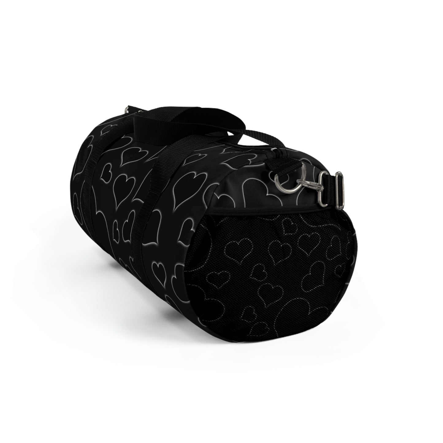 Black Hearts Duffle Bag, Goth Duffle Bag, Weekender Duffle Bag, Carry on