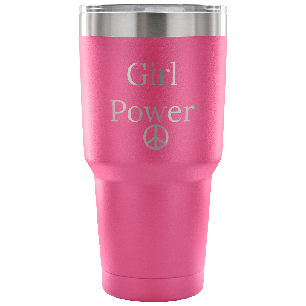 Girl Power 30 oz double vacuum tumbler travel mug
