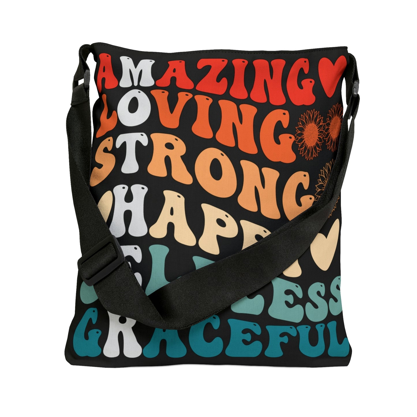 Mother's Definition Tote Bag, Mother's Day Gift, Adjustable Zippered Tote Bag With Pockets, Weekend Overnight Canvas Bag
