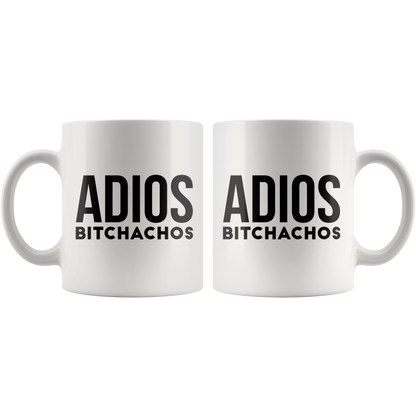 Adios Bitchachos -Women Retirement coffee mug Gift for Retiree Her Coworker Funny Custom Cup