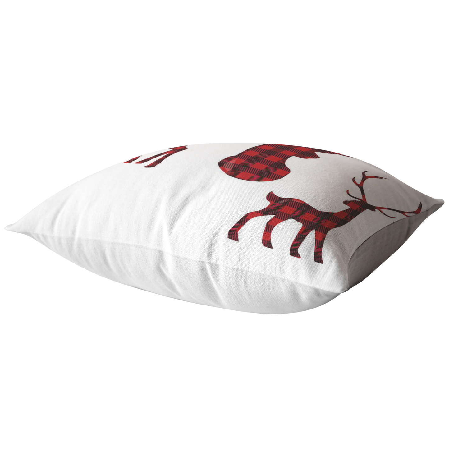 Buffalo Plaid Throw Pillow  Throw Pillow Cover  Dear Family Pillow Holiday Decorative Pillow Home Decor