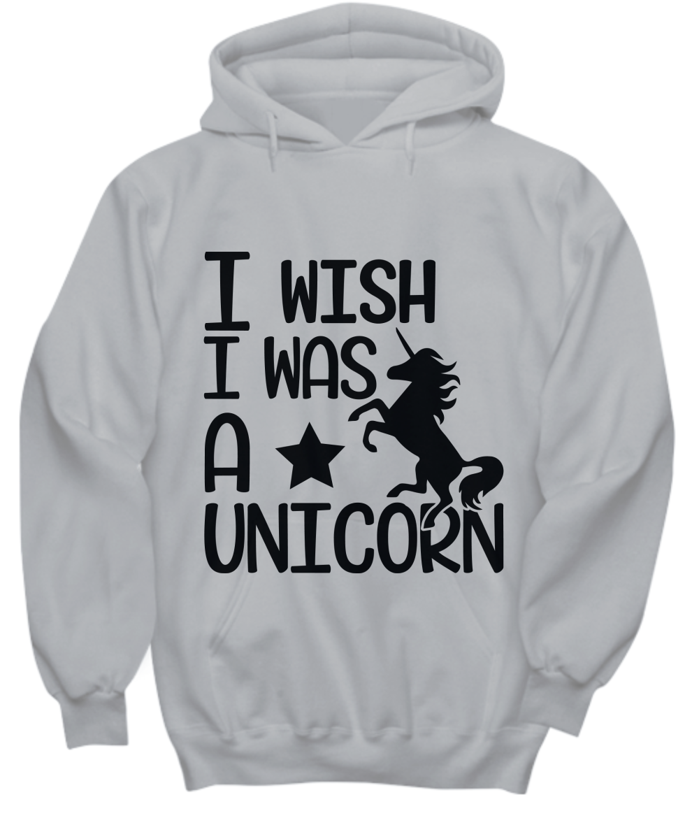 Unicorn  Grey Hoodie Sweatshirt