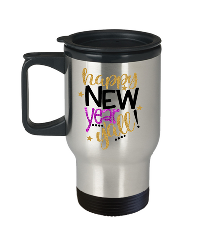 New Year Travel Mug Custom Mug Insulated Happy New Year Yall