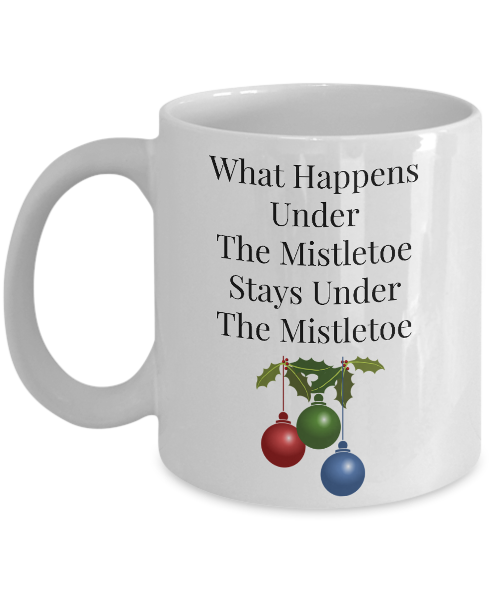 christmas mistletoe mug