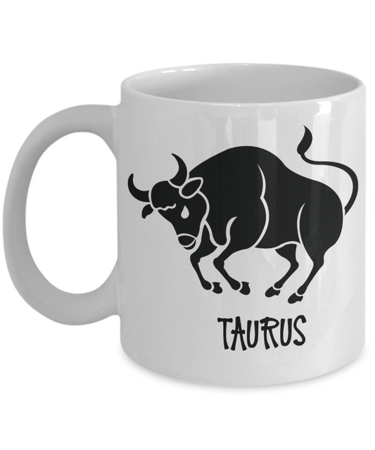 zodiac Taurus coffee mugs