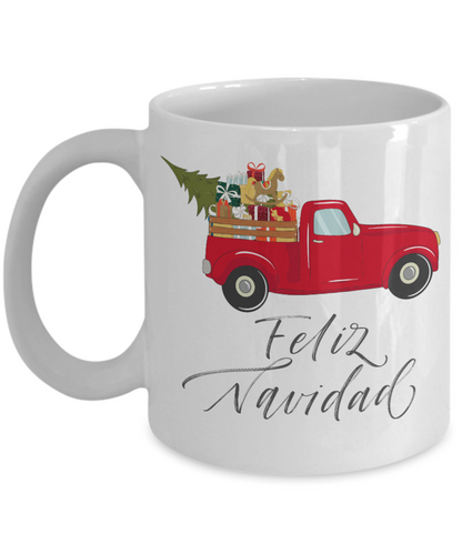 Feliz Navidad Christmas Coffee Mug Gift Custom Mug