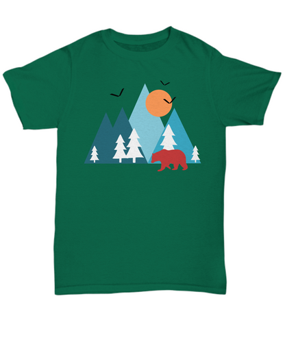 Mountain Outdoor Shirt Women Men Nature Lover T-shirt