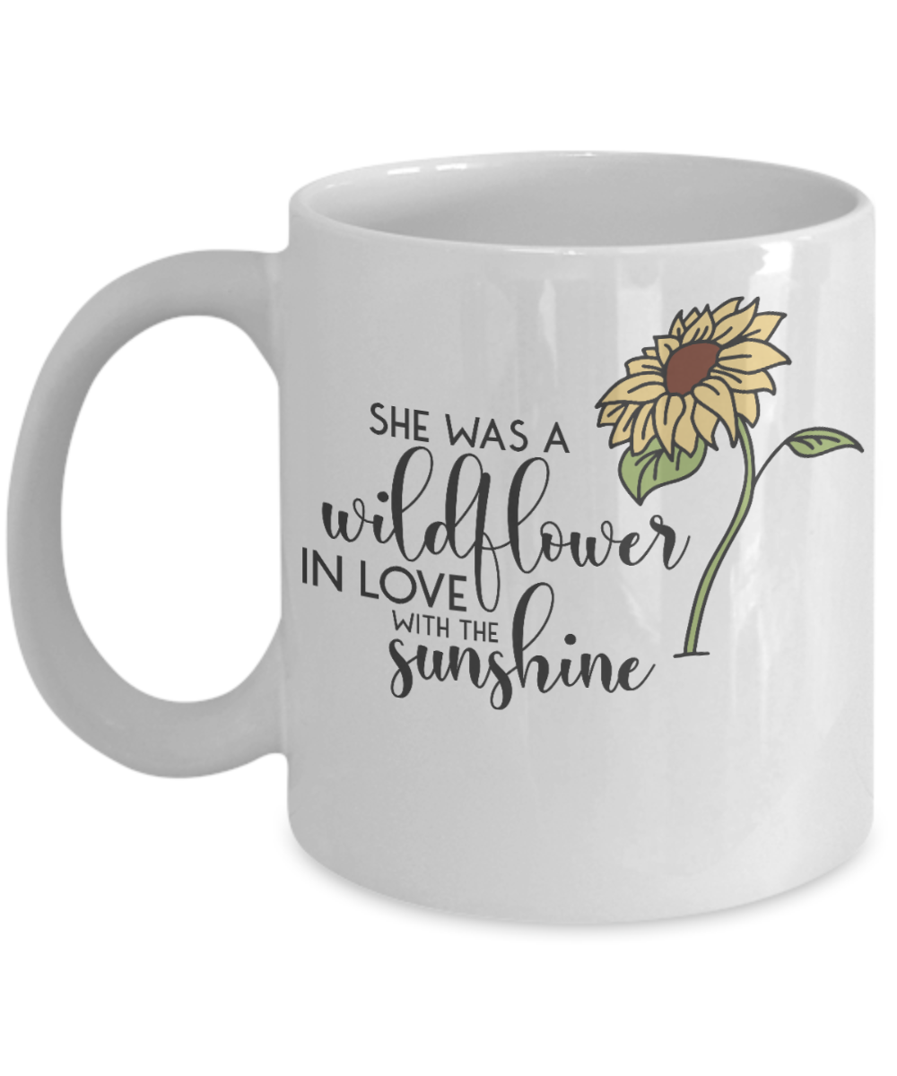 Sunflower Coffee Mug Tea Mug Wildflower Cup