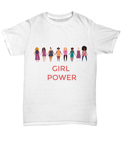 Girl power national women's day graphic t-shirt for women