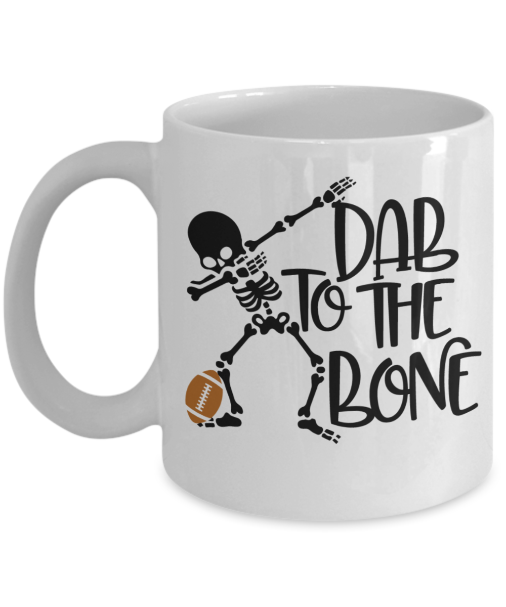 Dab to the bone football mug
