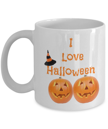 I Love Halloween Novelty Coffee Mug For Women Men Friends Funny Mugs With Sayings Halloween