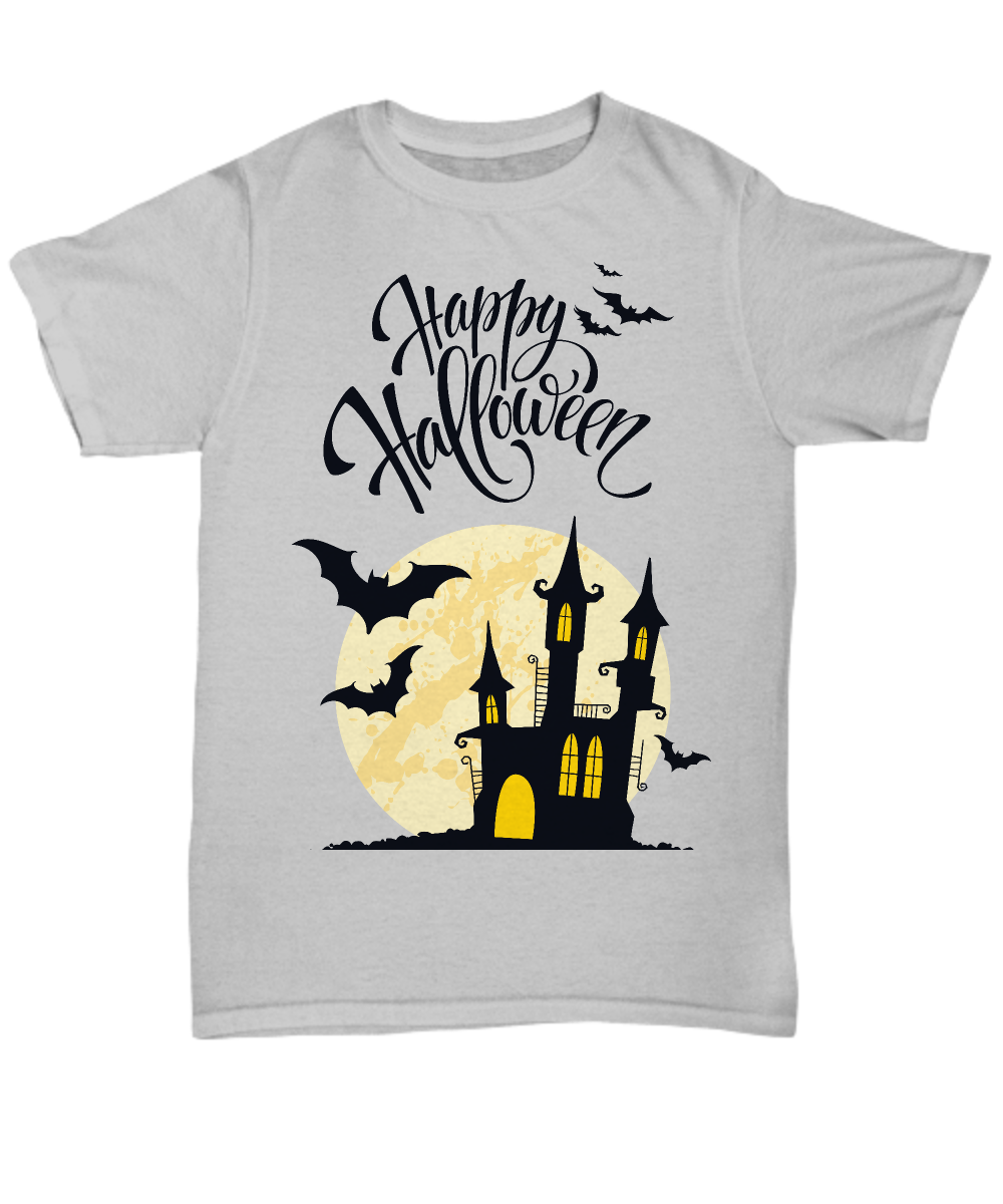 Happy Halloween Novelty T-Shirt Halloween Gifts For Men Women Friends Cool Custom T-Shirt