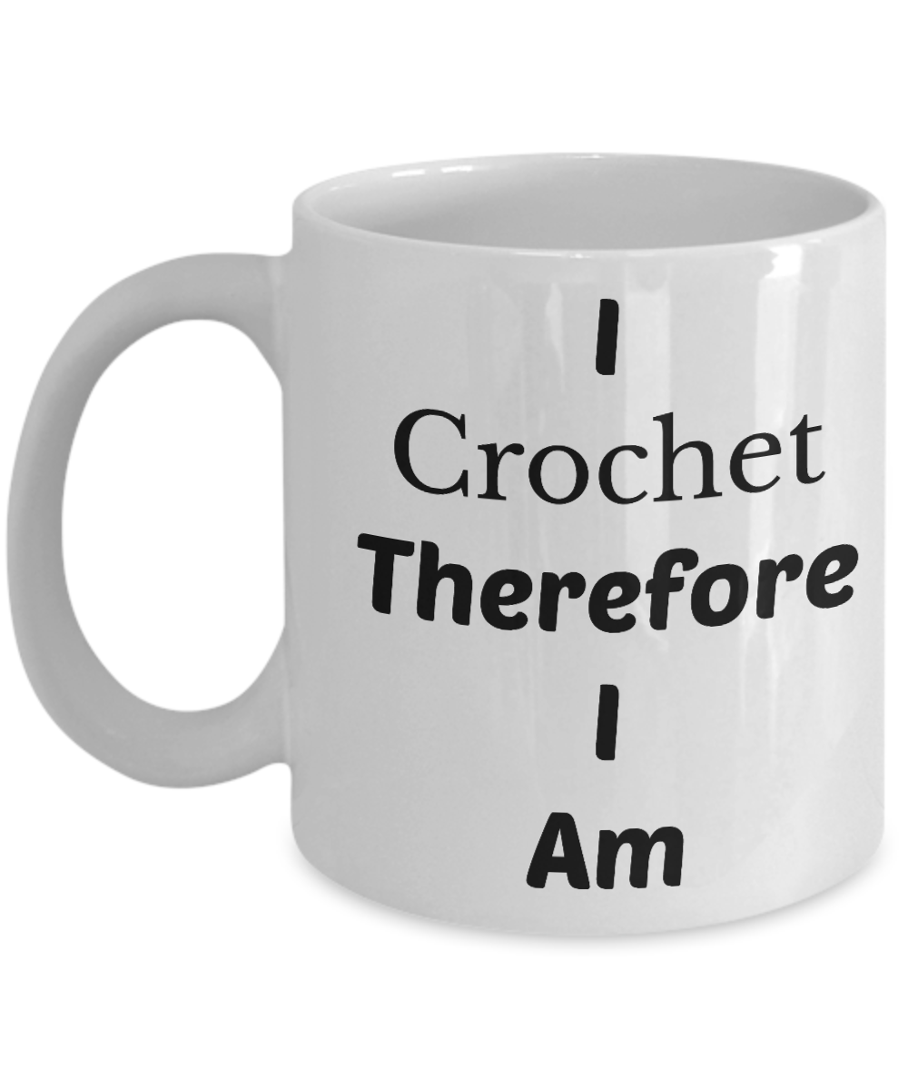 crocheting theme mugs