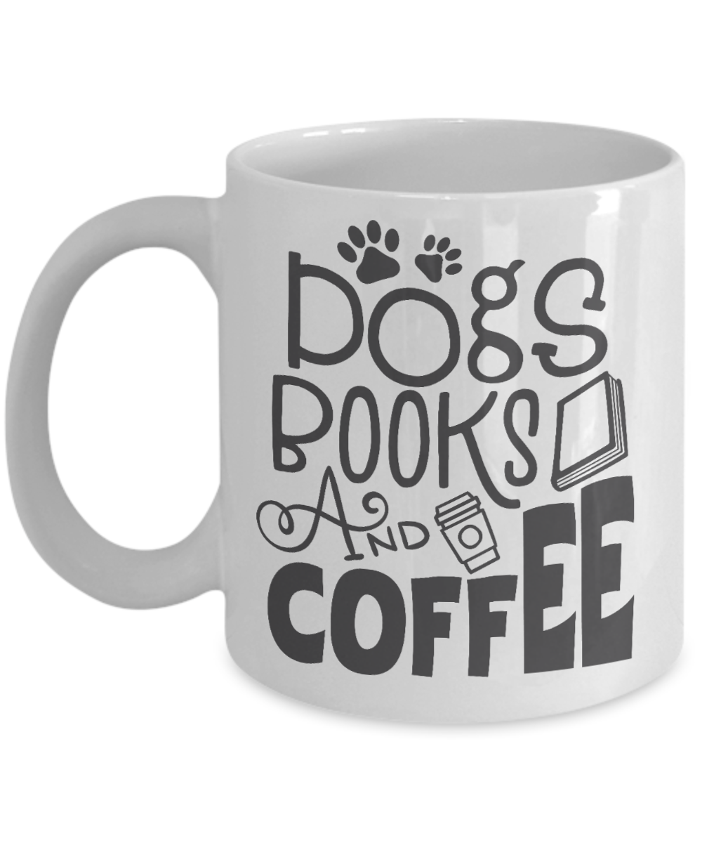 Dog Lover Coffee Mug Book Lover Custom Mug Gift