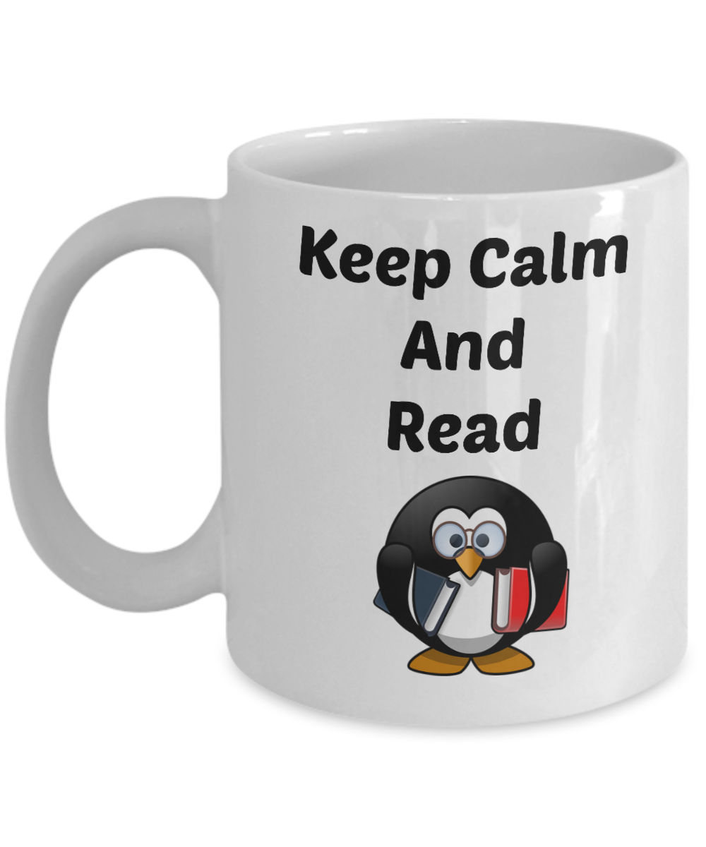 keep calm and read coffee mug