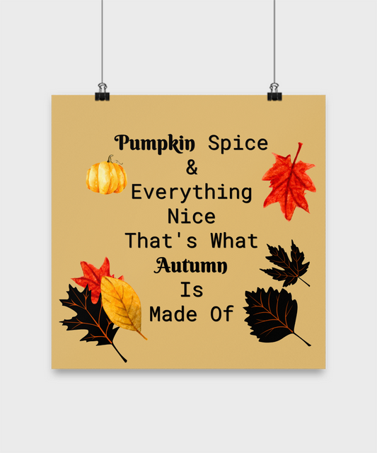 Pumpkin Spice Wall Art Print