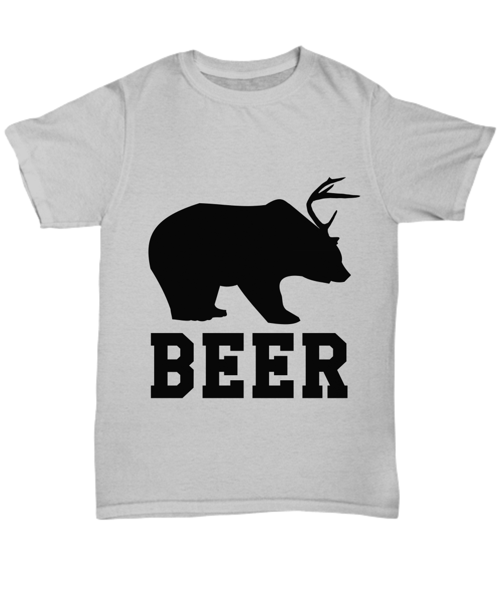 Beer novelty father's day gift Ash T-shirt