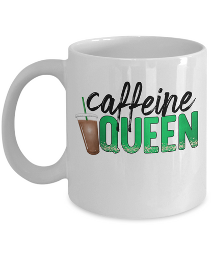 Caffeine Queen Funny Coffee Mug Cup Women Custom
