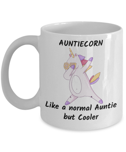 Auntiecorn Coffee Mug Aunt gift  Auntie Mug Funny Mug  Gift for Women Unicorn Lover Gift