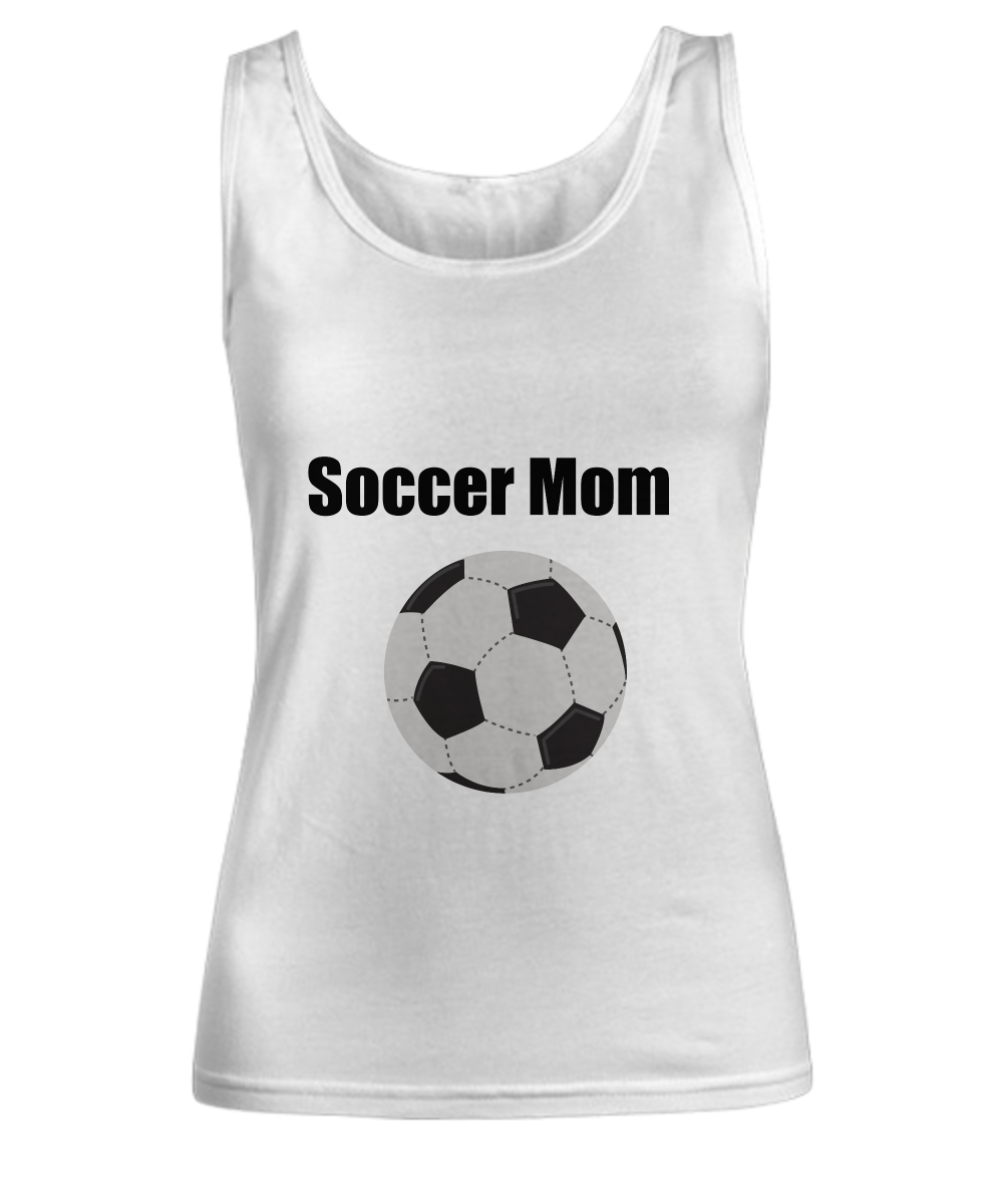Soccer Mom Women's Tank Top Custom Printed White Tank Top Sports Mom  Classic Shirt