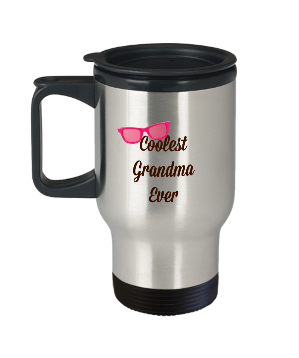 Coolest Grandma Ever Travel Coffee Mug Mother's Day Birthday Gift For Grandma Coffee Travel Cup Mug