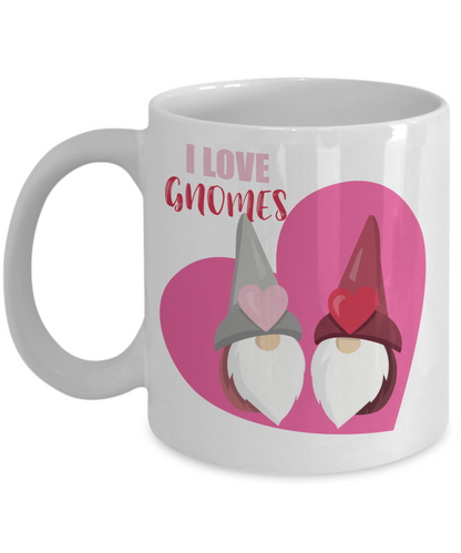 I love You Gift For Couples Valentine Gnome Coffee Mug Gift for Couples Custom Mug