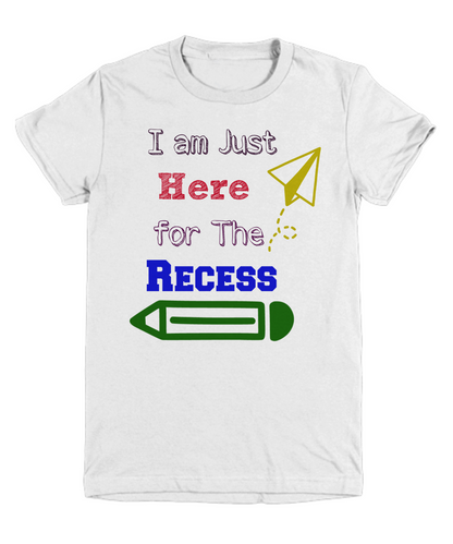 Back to School Recess T-Shirt for Boys Custom Funny Graphic Tee Kids Apparel Boys clothing
