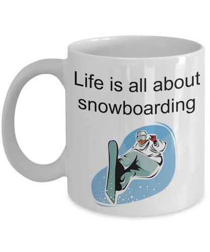 life is all about snowboarding