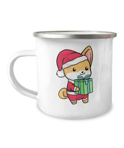 Santa Dog Camp Mug Christmas Mug Gift Cute Funny Cup