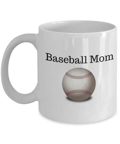 Baseball Mom Novelty Coffee Mug Mother's Day Birthday Sports Mom Gifts For Women