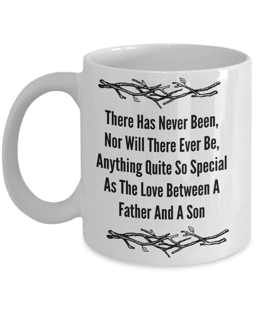 Love Between A Father and Son/ Sentiment/ Novelty Coffee Mug/ Gift Father's Day Or Birthday