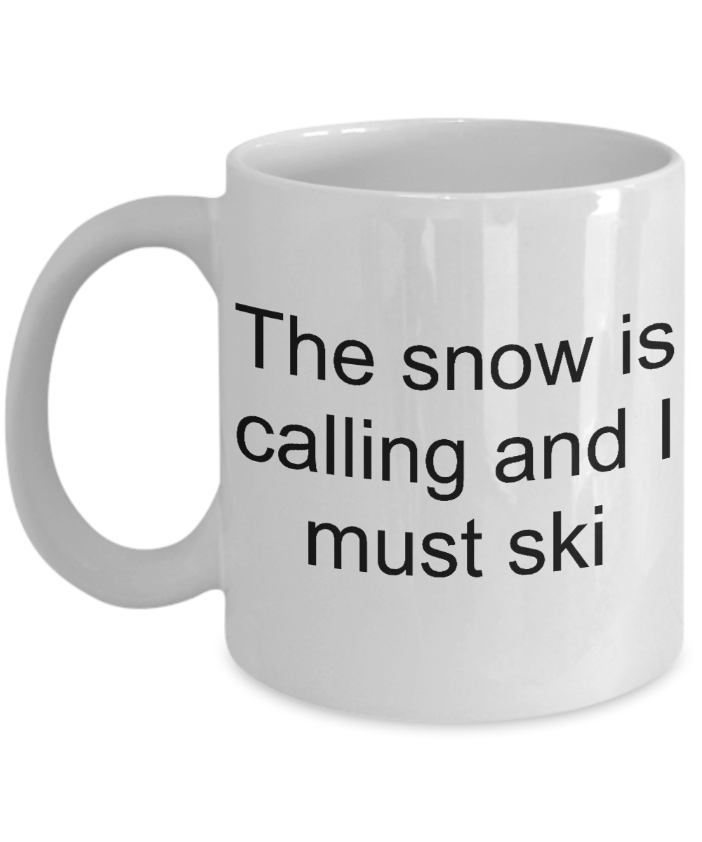 funny ski mugs