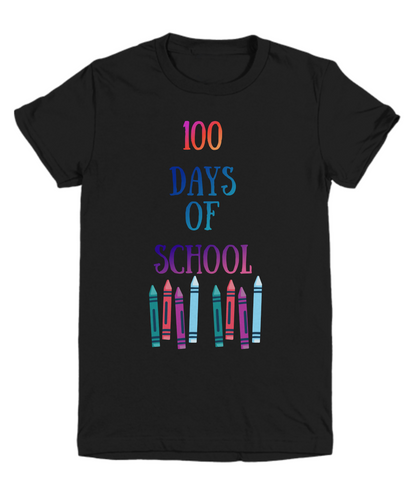 100 Days of School Shirt for Adult Kids Funny Tshirt