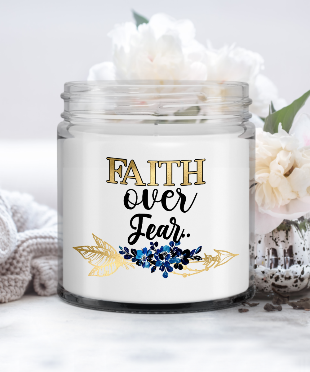 Christian Candle Gift Vanilla Scented Soy Candle Inspirational Cute Candle