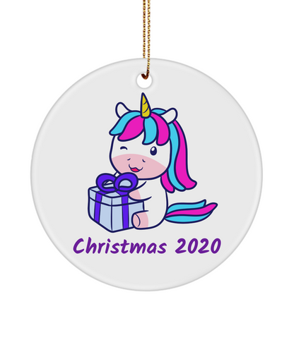 Christmas Ornament Unicorn Funny Cute